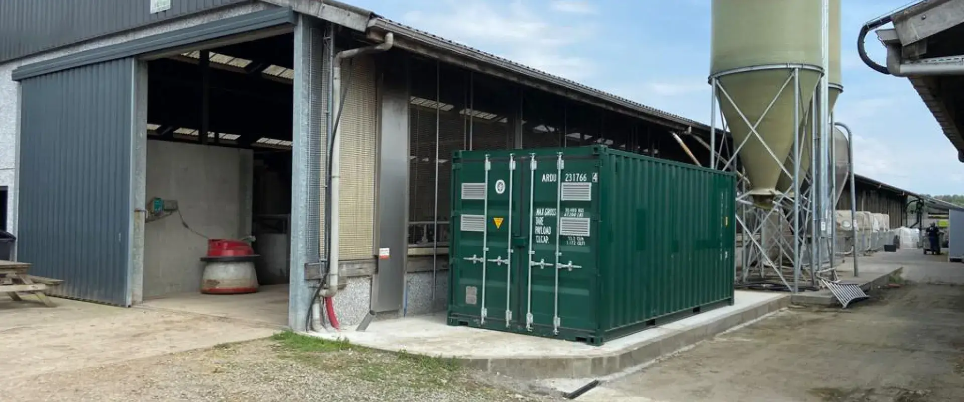 Opslag container batterij Ninove